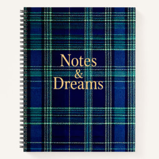 Cahier à carreaux tartan