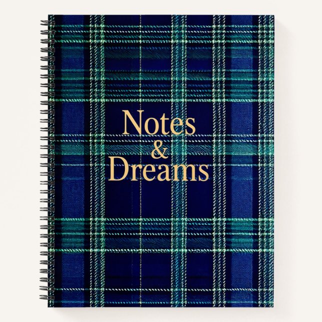 Cahier à carreaux tartan (Devant)
