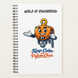 Cahier à chaîne de maintien du calme du monde de l