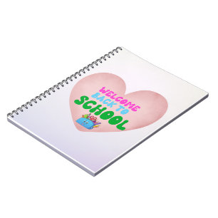 Cahier à coeur pour la rentrée scolaire