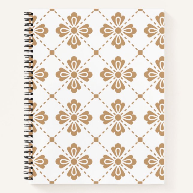 Cahier à couverture rigide avec motif géométrique  (Devant)