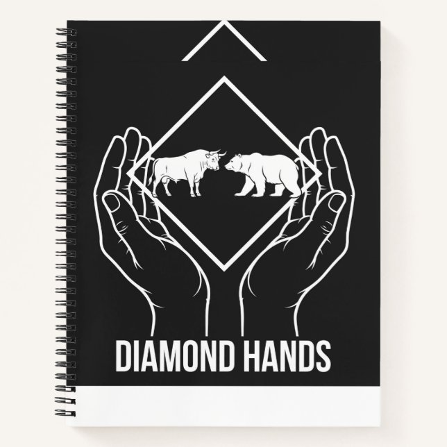 Cahier à couverture rigide Diamond Hands (Devant)