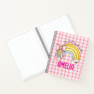 Cahier à croquis en spirale crayon d'école Coquett