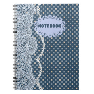 Cahier à dentelle Mandala Bleu