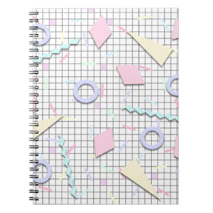 Cahier à Imprimé Géométrique Pastel Bonbons 80