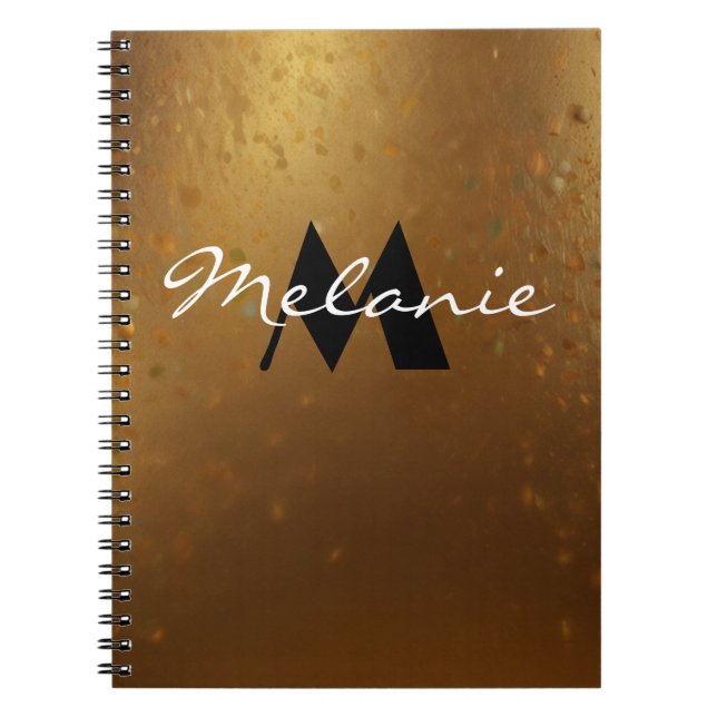 Cahier à monogramme glamour pour elle (Devant)