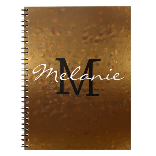 Cahier à monogramme glamour pour elle (Devant)
