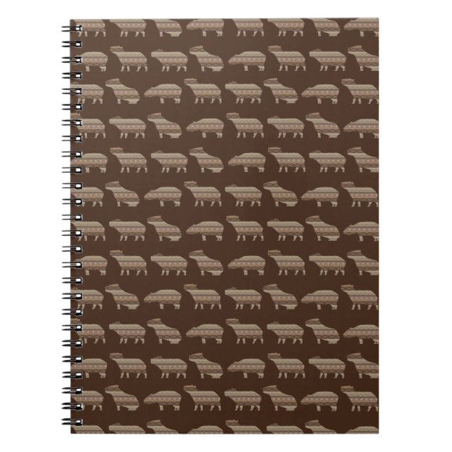 Cahier à motif capybara (Devant)