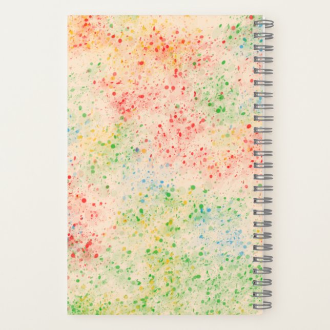 Cahier à motif confettis (Verso)