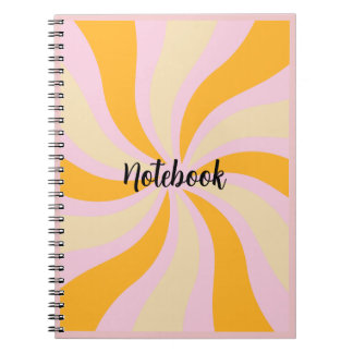 Cahier à motif de soleil éclatant
