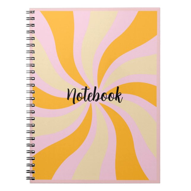 Cahier à motif de soleil éclatant (Devant)