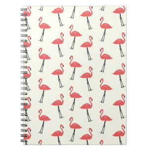 Cahier à motif flamant rose