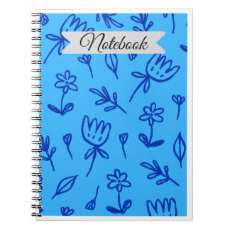 Cahier à motif floral