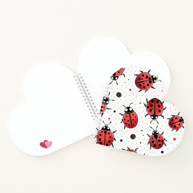 Cahier à motif joli coccinelle (Intérieur)