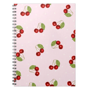 Cahier à motifs de cerise
