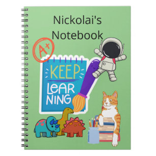 Cahier à nom personnalisé, Cahier de rentrée scola
