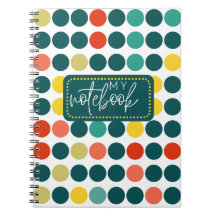 Cahier à pois pour l'écriture quotidienne