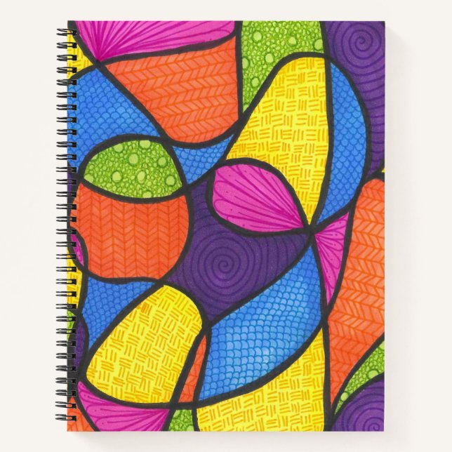 Cahier à réglage large Zentangle (Devant)