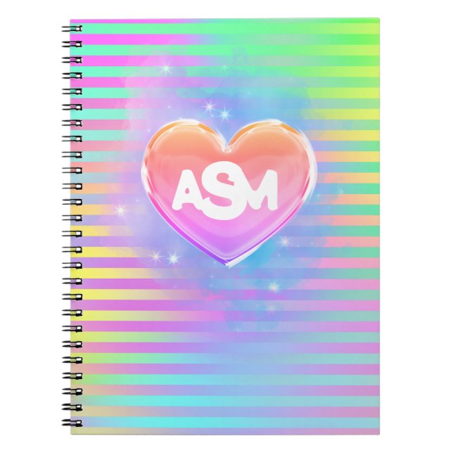 Cahier à Règles Collège Magie Monogramme Complet (Devant)