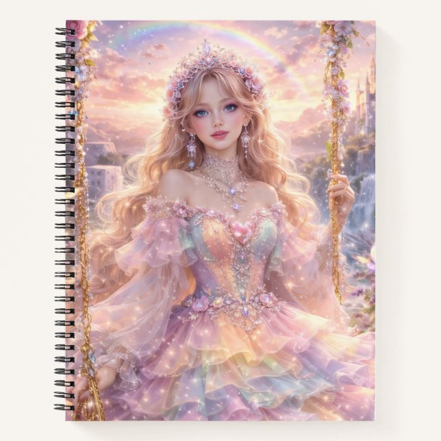 Cahier à Règles Collégiales de Style Princesse Mig (Devant)