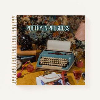 Cahier à reliure cartonnée "Poésie en cours"