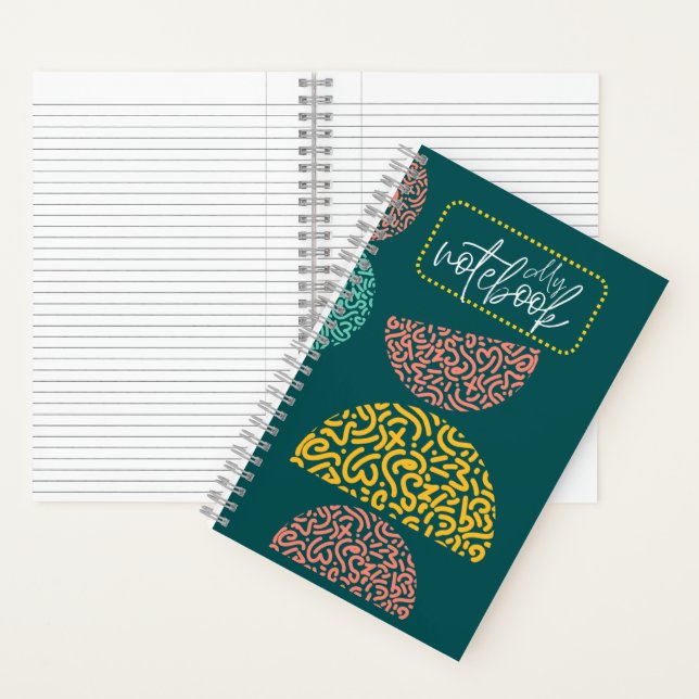 Cahier à reliure rigide avec réglure collège  (À l'intérieur)