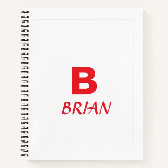 Cahier à reliure spirale (Devant)