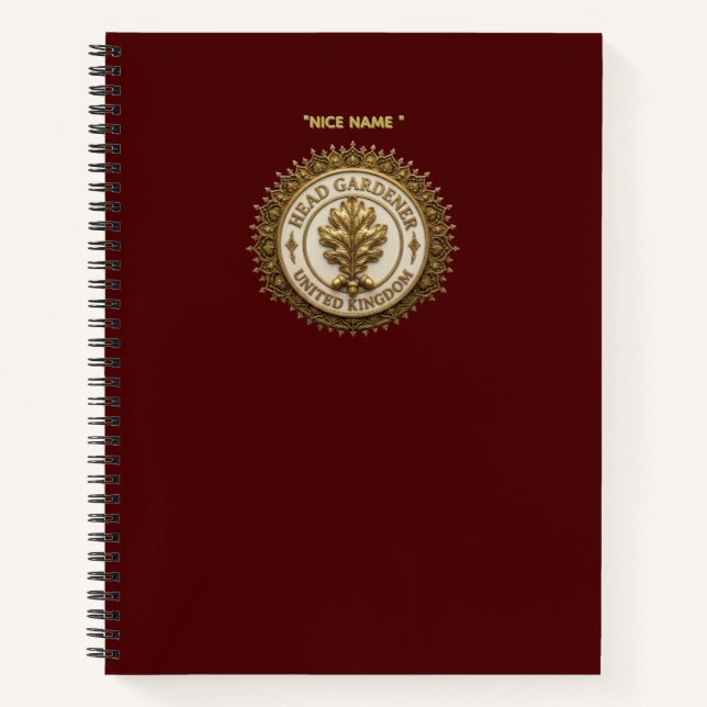 Cahier à reliure spirale (Devant)