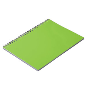 Cahier à reliure spirale à feuilles vertes