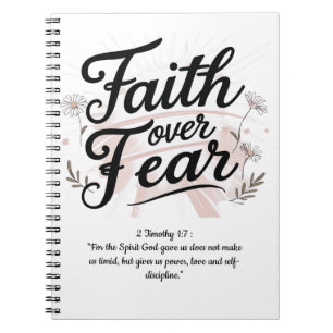 Cahier à reliure spirale avec le verset biblique P
