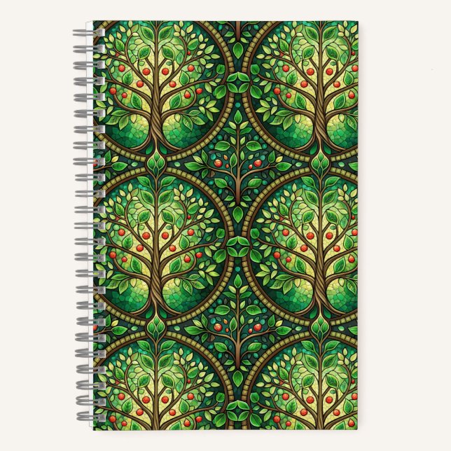 Cahier à reliure spirale avec un design vibrant  (Recto)