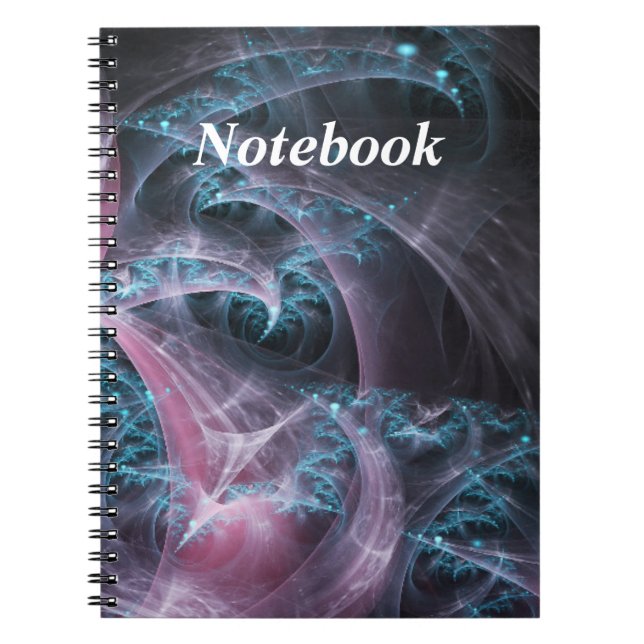 Cahier à reliure spirale avec votre noir et blanc  (Devant)