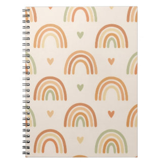 Cahier à reliure spirale Boho Rainbow