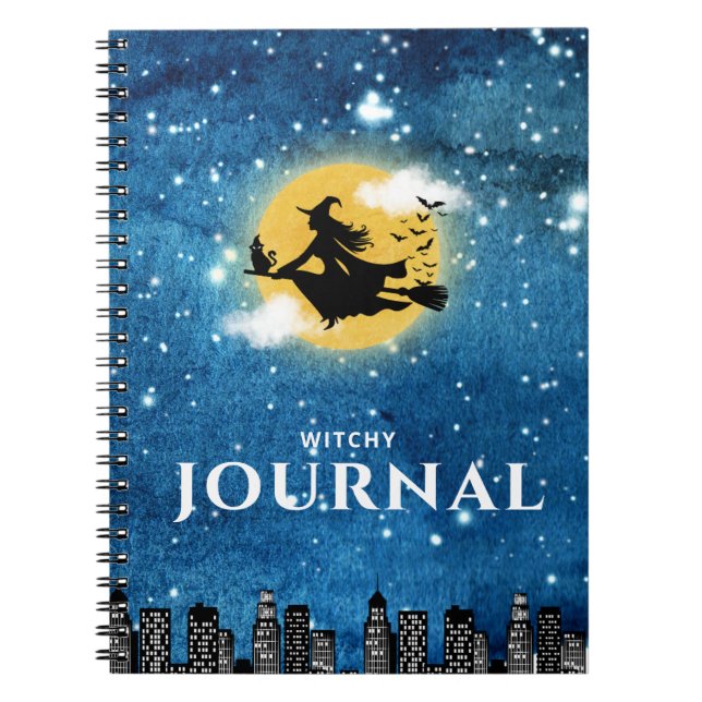 Cahier à reliure spirale Clair de lune ensorcelant (Devant)