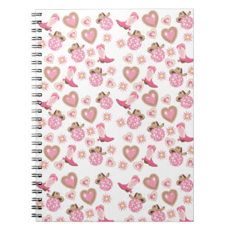 Cahier à reliure spirale Cowgirl Disco Rose
