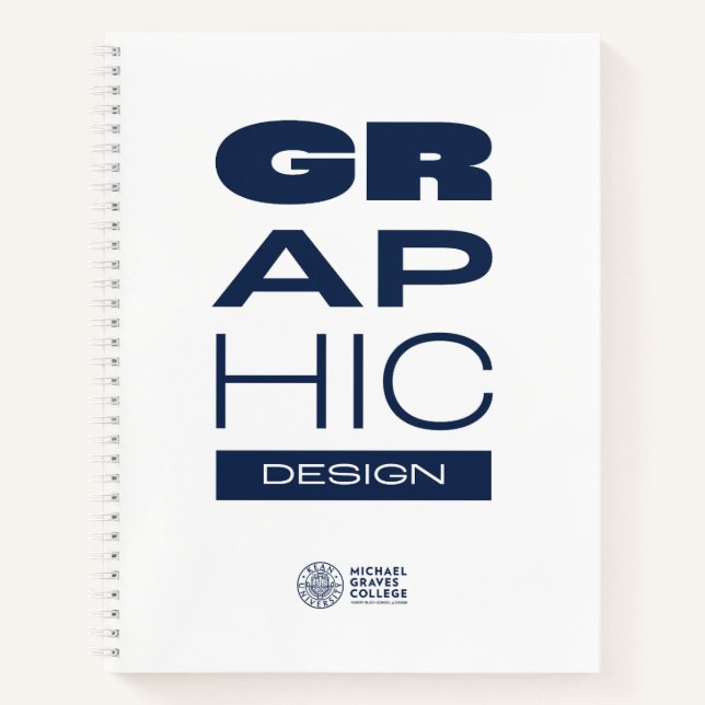 Cahier à reliure spirale de conception graphique K (Devant)
