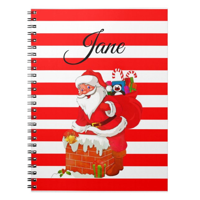 Cahier à reliure spirale de Noël (Devant)