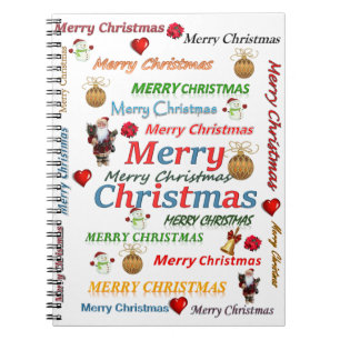 Cahier à reliure spirale de Noël