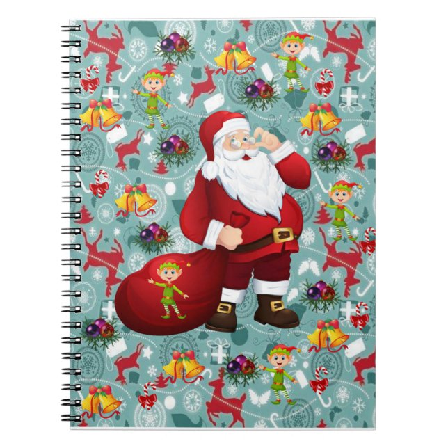 Cahier à reliure spirale de Noël (Devant)