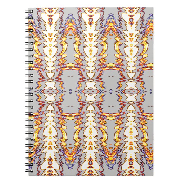 Cahier à reliure spirale, design tendance multicol (Devant)