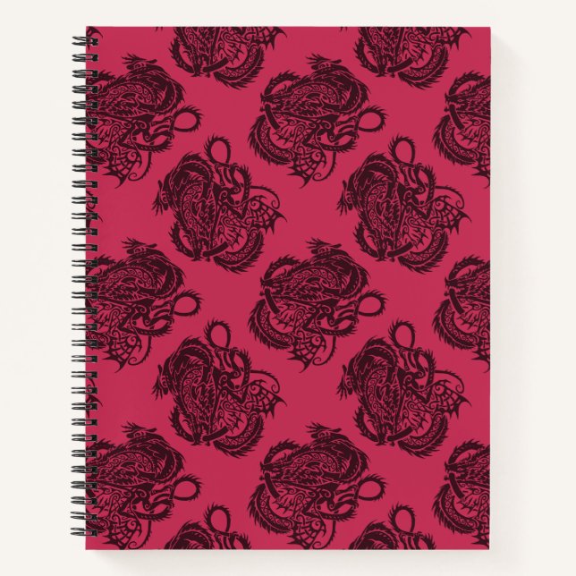 Cahier à reliure spirale dragon (Devant)