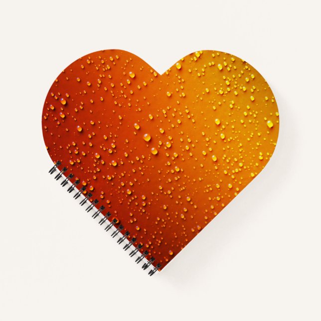 Cahier à reliure spirale en forme de cœur (Devant)