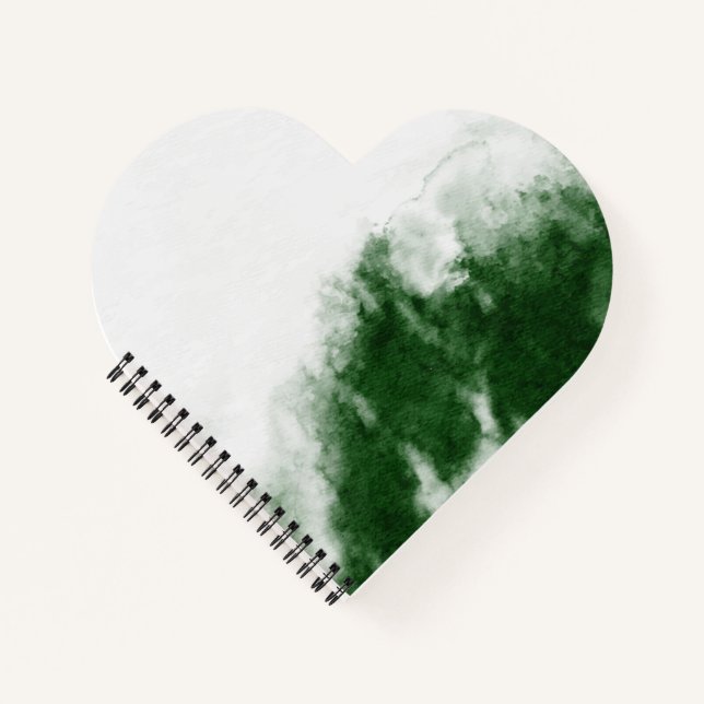 Cahier à reliure spirale en forme de cœur (Devant)
