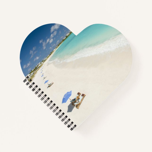 Cahier à reliure spirale en forme de cœur (Devant)