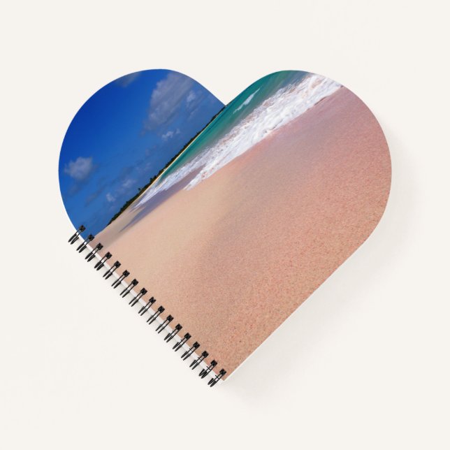 Cahier à reliure spirale en forme de cœur (Devant)