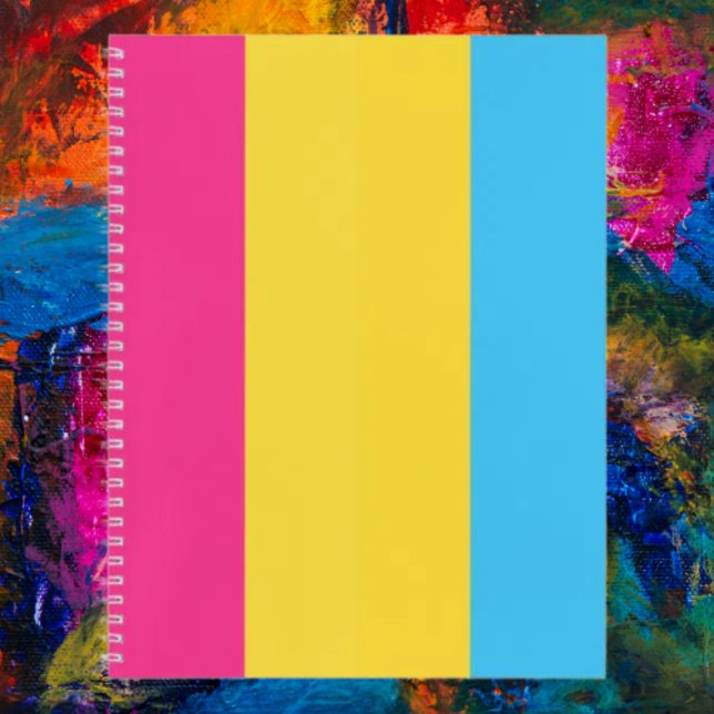 Cahier à reliure spirale Fierté Pan (Créateur téléchargé)