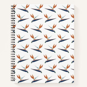 Cahier à reliure spirale Fleur d'oiseau de paradis