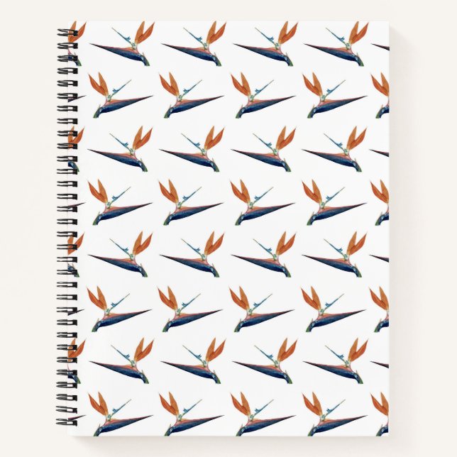 Cahier à reliure spirale Fleur d'oiseau de paradis (Devant)