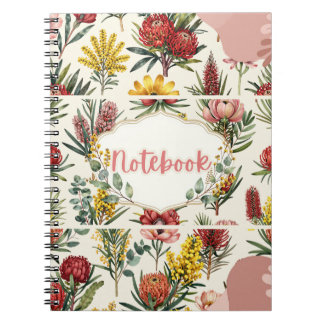 Cahier à reliure spirale Fleurs indigènes australi