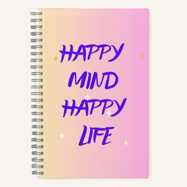 Cahier à reliure spirale – Journal de motivation (Recto)